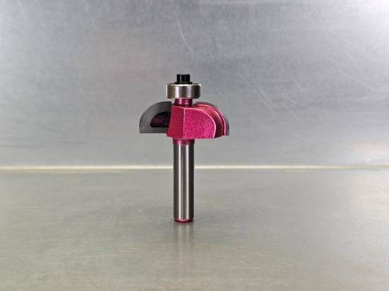 Фреза внешний радиус "Галтель" (нижний подшипник) Z=2 R=4 D=17x6.35x46 S=8 PROCUT 305814P (L1-46 мм, L2-6.35 мм, D1-17 мм, D2-8 мм)