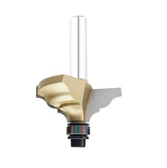 Фреза фигурная "Классический гусёк" ниж. подш). R=4.8 R1=4 D=36x14.5x56 S=8 ARDEN 357850 (L1-56 мм, L2-14.5 мм, D1-36 мм, D2-8 мм)