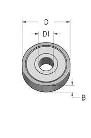Подшипник WPW B095063 D9,53 d6,35 B3,2