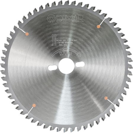 Пила Dimar 90202756 для алюминиевых профилей D250x30x3,2 Z100
