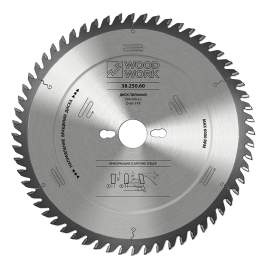 Диск пильный для ЛДСП 250*3.2*30H*80T A=10º FTR Woodwork 38.250.80