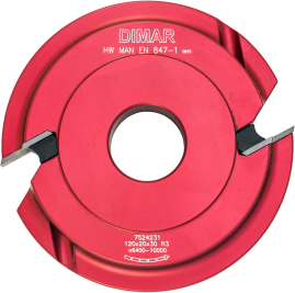 Фреза насадная Dimar 7524231 радиус 3мм D120x20 Z2 сменные ножи посадка 30