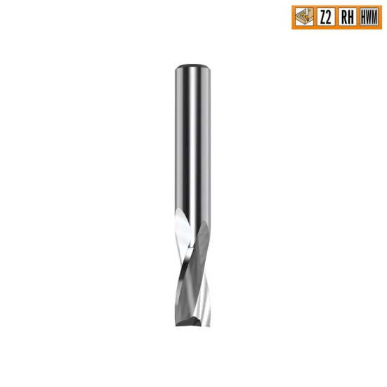 Фреза спиральная для PVC и алюминия S=6 D=4x10x60 CMT 186.640.11 (L1-60 мм, L2-10 мм, D1-4 мм, D2-6 мм)