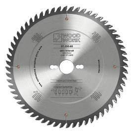 Диск пильный для фанеры 250*3.2*30H*80T A=12º ATB+shear Woodwork 37.250.80