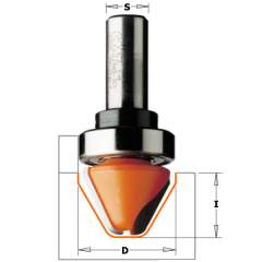 СМТ Фреза профильная с углом 60гр. (надписи) (верх. подш.) S=12,7 D=28,5x19 849.501.11B