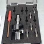 Набор "Фреза со сменными ножами скругление"  R=3,4,5,6,8,10 D=32.12x32x80 S=12 Rotis 1473222212 (L1-80 мм, L2-32 мм, D1-32.12 мм, D2-12 мм)