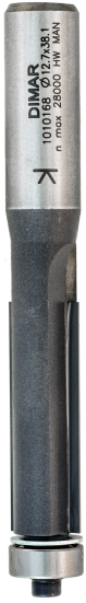 Фреза Dimar 1010169 обгонная D12,7x38,1 L99 Z2 хвостовик 12 (L1-99 мм, L2-38.1 мм, D1-12.7 мм, D2-12 мм)
