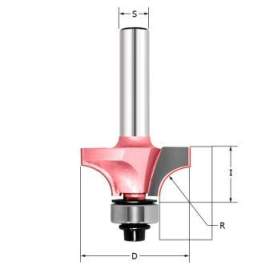 Фреза кромочная калевочная (нижний подшипник) Z=2 R=4.76 D=22.2x12.7x56 S=8 PROCUT 301823P