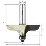 Фреза фигурная классическая столешница R=9.51 D=63.5x19.05x71 S=12 ARDEN 357241