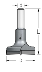Сверло WP HMP2605 чашечное без подрезателей D26 L57 хвостовик 8
