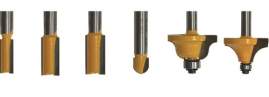 Набор фрез для декоративного применения, хвостовик 8 мм, 6 штук Энкор 46611