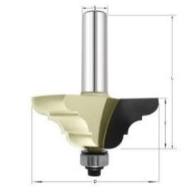 Фреза фигурная молдинговая c ниж. подшип. R=4 D=57.2x22.2x74  S=12 ARDEN 357231
