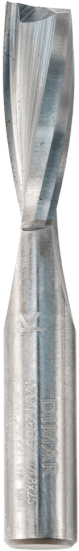 Фреза Dimar 1734265 спиральная Z2 чистовая D8x25 L60 стружка ВВЕРХ хвостовик 8 (L1-60 мм, L2-25 мм, D1-8 мм, D2-8 мм)