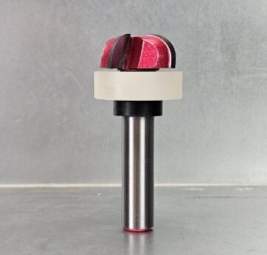 Фрезы для желобов и чаш пластиковый подшипник Z4 R=10 D=31.8x13x74.5 S=12 PROCUT 215299BP