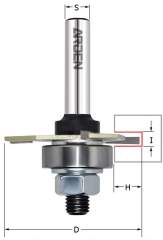 Фреза пазовая Z3 с державкой (подш. и гайка) S=8 D=47,6x2 ARDEN 7048210