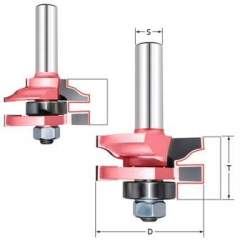 Комплект 2 фрезы (Мебельная обвязка) нижний подшипник Z=2 D=41x19-25.4 S=8 PROCUT 409871P