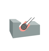 Борфреза сферическая D 06х05 M06 двойная насечка RODMIX 2406050602 (L1- мм, L2-5 мм, D1-6 мм, D2-6 мм)