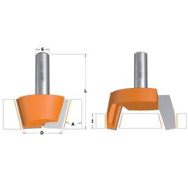 СМТ Комплект из 2-х фрез для ремонта S=12 D=44.4X25.4 RH 981.541.11