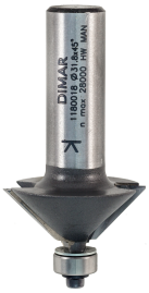 Фреза Dimar 1180019 фаска угловая 45° D31,8x12,7 L60 подшипник, хвостовик 12