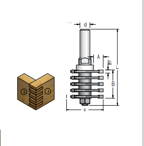 Оправка WPW NFJ6002 для фрезы минишип FJ60002  L96 комплект гайка шайба хвостовик 12 (L1-96 мм, L2- мм, D1- мм, D2-12 мм)