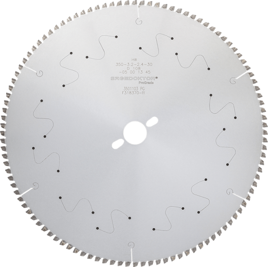Пила SÄGEDOKTOR 450x4.0x3.4x30x120Z D-M5 C-01 ProGrade Laser Slits Pinholes 4501106 PG A4400