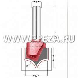 Фреза скругление R=6.35 D=12.7x9.53x45 S=8 PROCUT 225841P