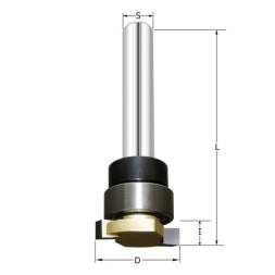 Фреза "нижний паз"  (верх. подш.) D=15.88x3.175x41 S=6 (подш. 12.7мм) ARDEN 180209-1 (L1-41 мм, L2-3.175 мм, D1-15.88 мм, D2-6 мм)