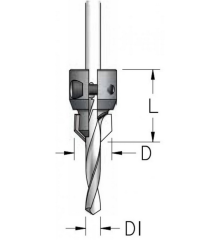 Зенковка WPW ACM6010D регулируемая D21,5÷25 для сверел 6÷10 со сверлом плавная спираль